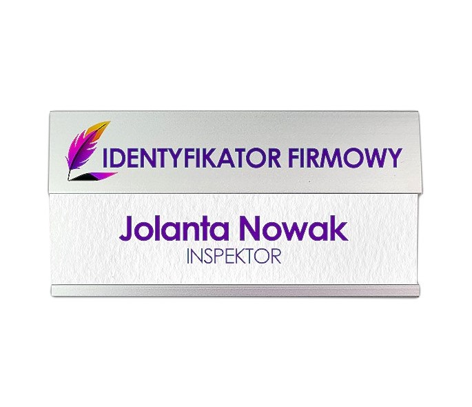 Name Badge with Window and Magnetic Closure